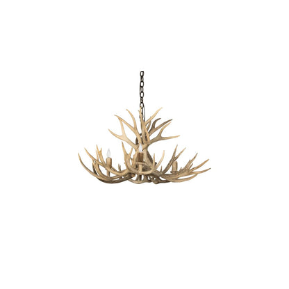 Antlers 4 Light 32" Wide Antler Candle Style Chandelier