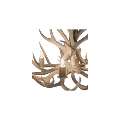 Antlers 4 Light 32" Wide Antler Candle Style Chandelier
