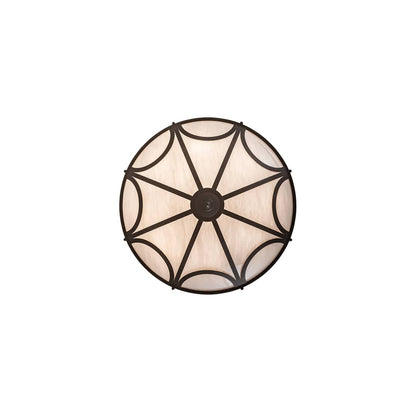 Carousel 8 Light 42" Wide Semi-Flush Bowl Ceiling Fixture - Hand Wrought Iron Finish