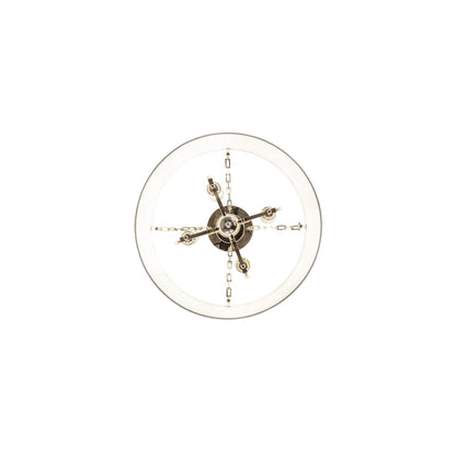 Cilindro 4 Light 24" Wide Semi-Flush Drum Ceiling Fixture - Polished Nickel Finish