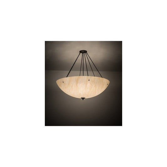 Madison 8 Light 48" Wide Semi-Flush Bowl Ceiling Fixture - Timeless Bronze Finish