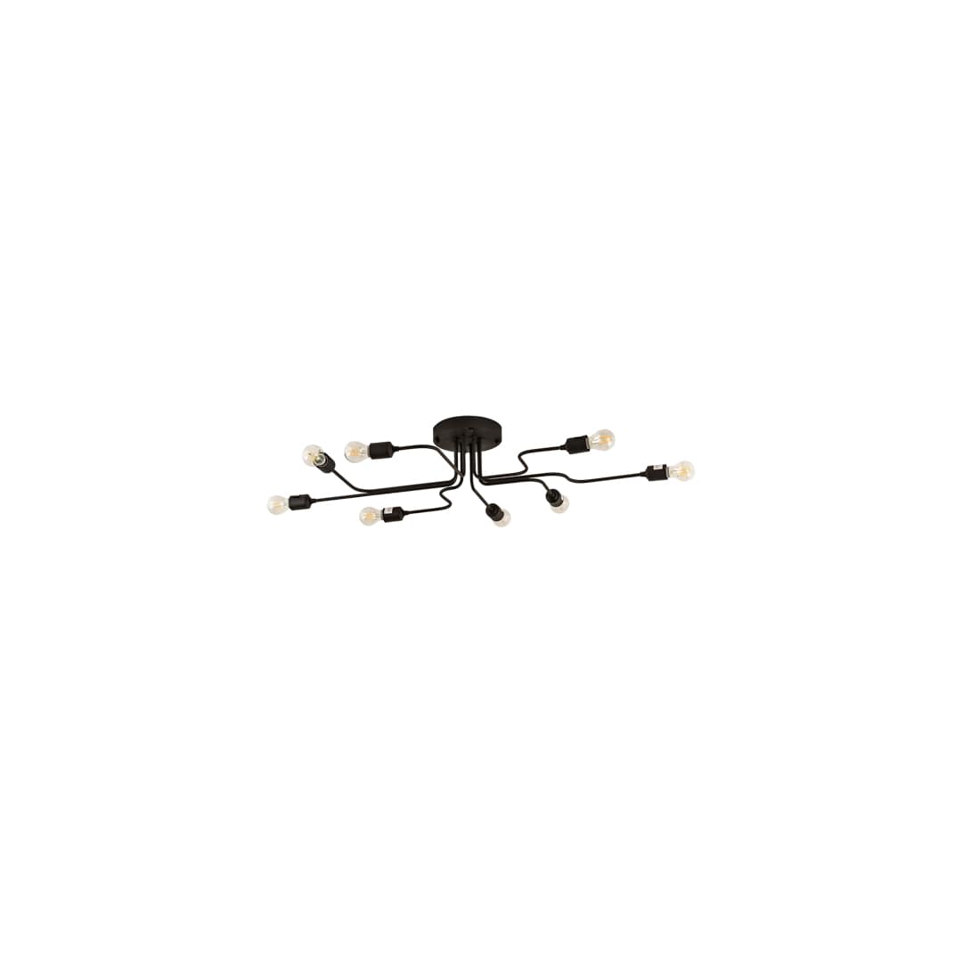 PipeDream Alva 8 Light 44" Wide Semi-Flush Linear Ceiling Fixture