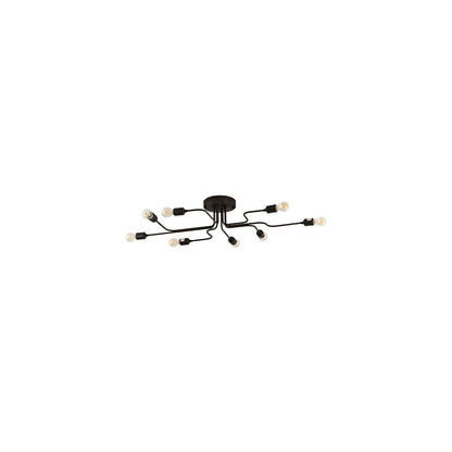 PipeDream Alva 8 Light 44" Wide Semi-Flush Linear Ceiling Fixture