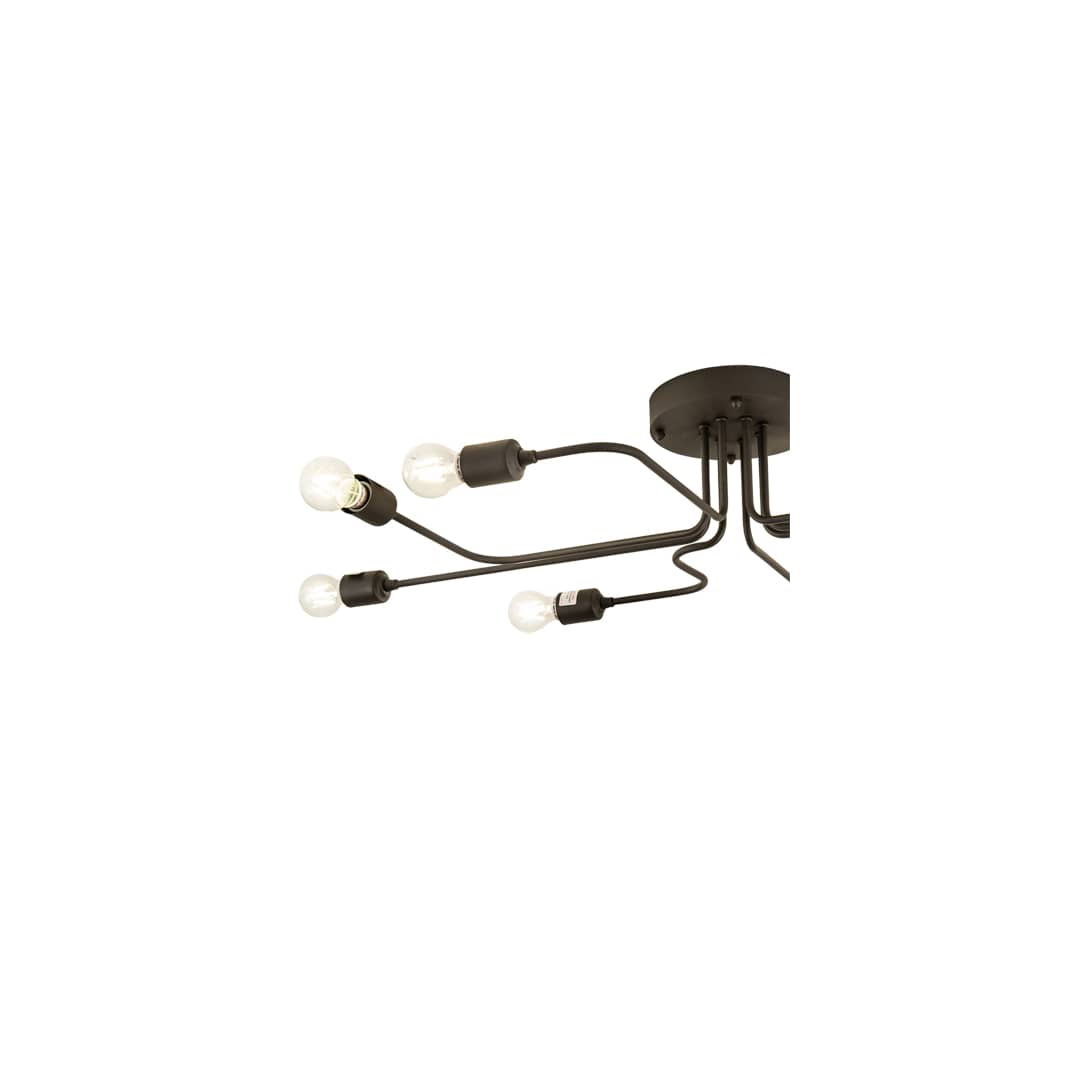 PipeDream Alva 8 Light 44" Wide Semi-Flush Linear Ceiling Fixture