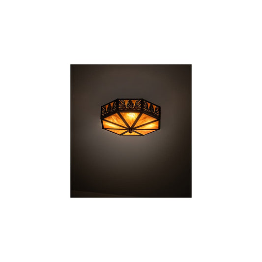 Pinecone 4 Light 16" Wide Flush Mount Ceiling Fixture