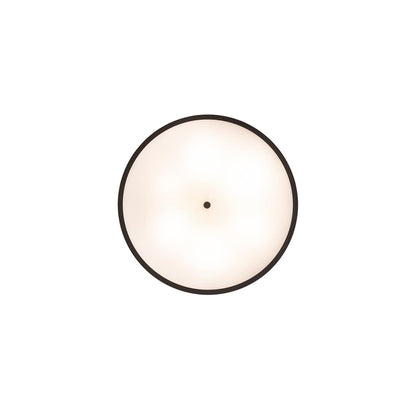 Cilindro Barnabas 6 Light 36" Wide Semi-Flush Drum Ceiling Fixture with Beige Textrene Shade - Timeless Bronze Finish