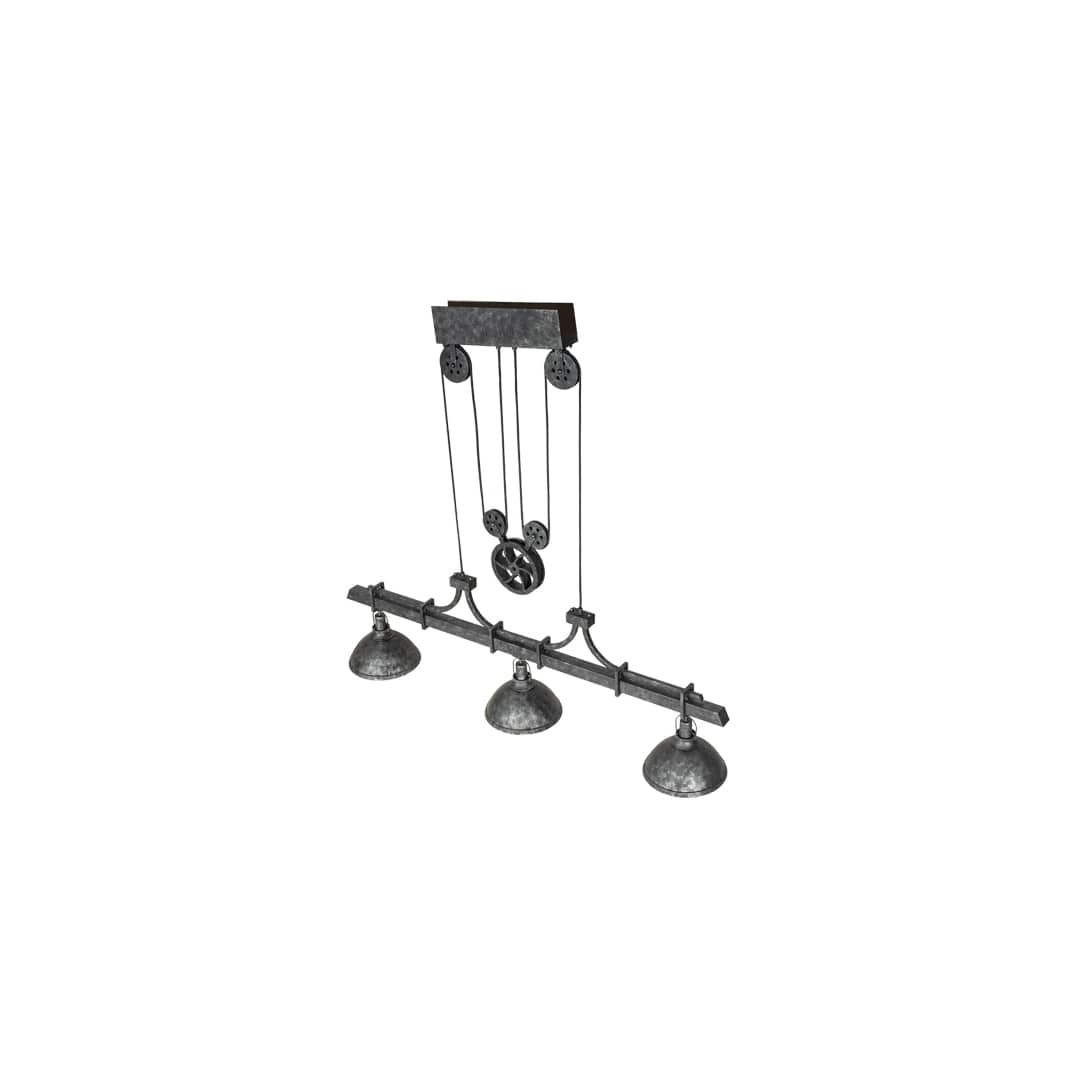 3 Light 67" Wide Linear Pendant
