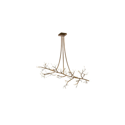 Long Winter Solstice 12 Light 42" Wide Taper Candle Linear Chandelier