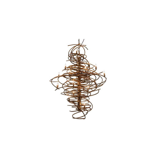 Cyclone 20 Light 40" Wide Taper Candle Style Chandelier