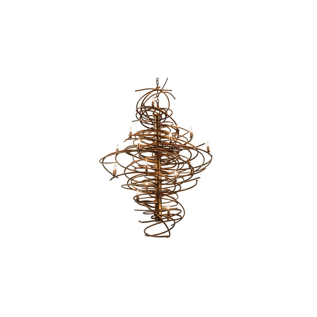 Cyclone 20 Light 40" Wide Taper Candle Style Chandelier