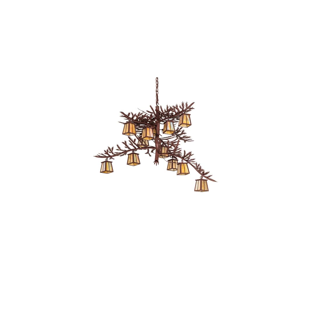 Pine Branch 12 Light 48" Wide Chandelier