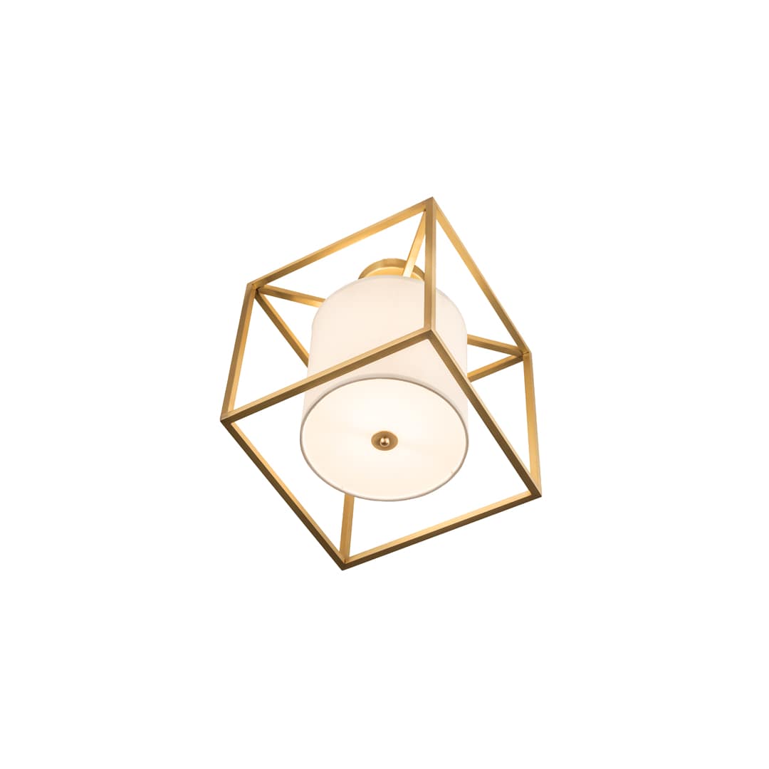 Kitzi Cilindro 20" Wide Semi-Flush Square Ceiling Fixture