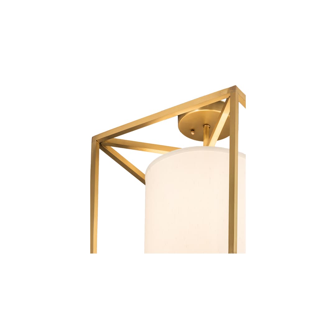 Kitzi Cilindro 20" Wide Semi-Flush Square Ceiling Fixture
