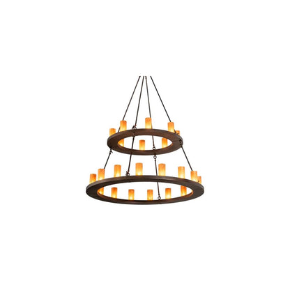 Loxley 24 Light 54" Wide Ring Chandelier