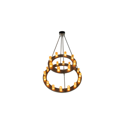 Loxley 24 Light 54" Wide Ring Chandelier