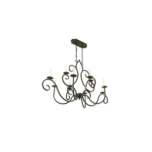 Long Clifton 10 Light 29" Wide Taper Candle Style Chandelier
