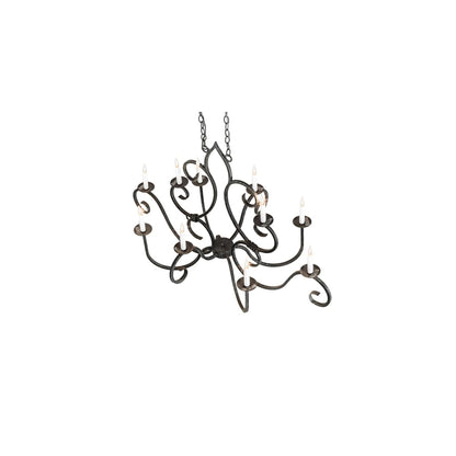 Long Clifton 10 Light 29" Wide Taper Candle Style Chandelier
