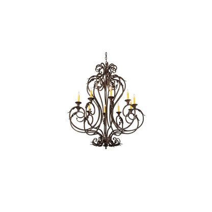 Josephine 10 Light 42" Wide Taper Candle Style Chandelier