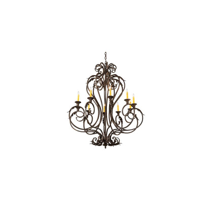 Josephine 10 Light 42" Wide Taper Candle Style Chandelier