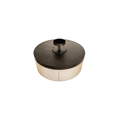 Cilindro Bulle 70" Wide LED Semi-Flush Waterfall Ceiling Fixture