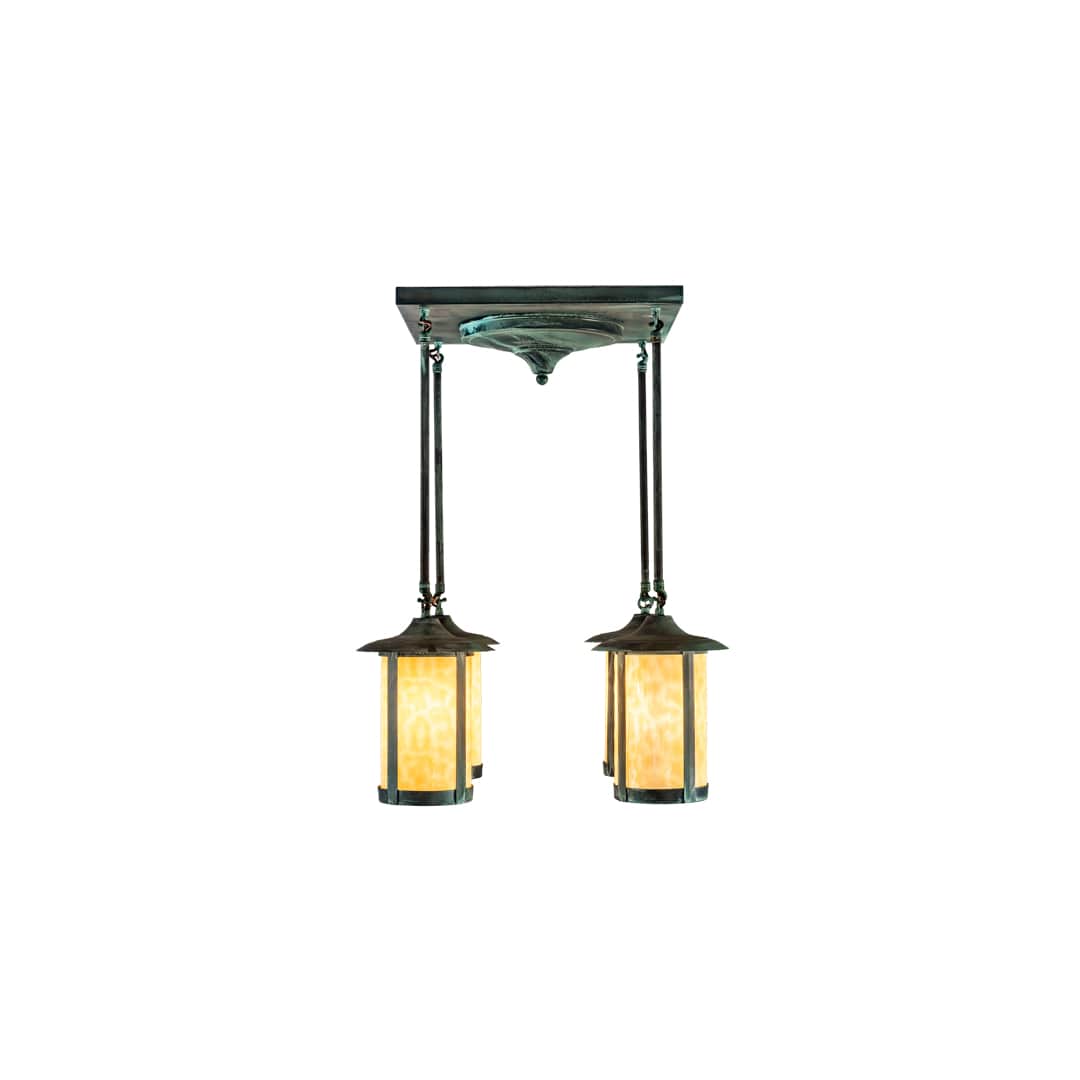 Fulton Prime 4 Light 27" Wide Semi-Flush Ceiling Fixture