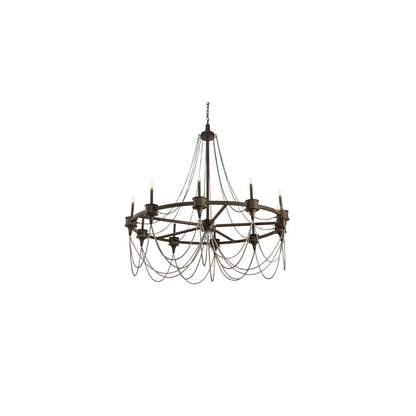 Marcie 10 Light 60" Wide Taper Candle Style Chandelier