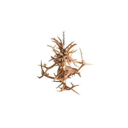 Antlers 10 Light 55" Wide Antler Candle Style Chandelier