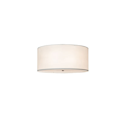 Cilindro 6 Light 36" Wide Semi-Flush Drum Ceiling Fixture - Nickel Finish