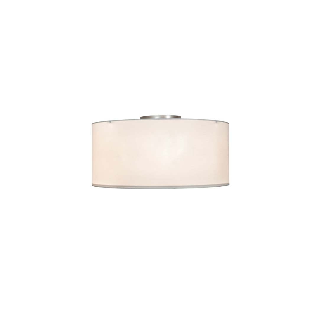 Cilindro 6 Light 36" Wide Semi-Flush Drum Ceiling Fixture - Nickel Finish