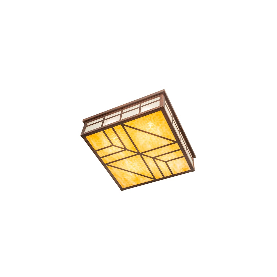 Santa Fe 4 Light 39" Wide Flush Mount Square Ceiling Fixture