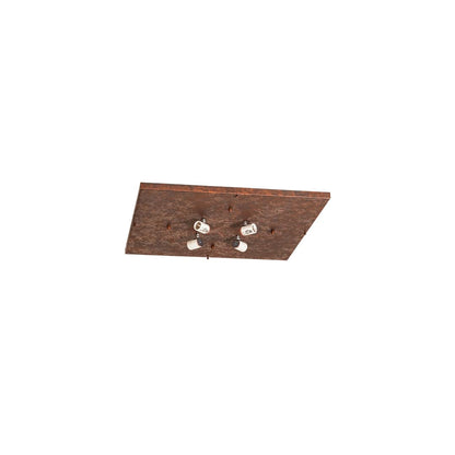 Santa Fe 4 Light 39" Wide Flush Mount Square Ceiling Fixture