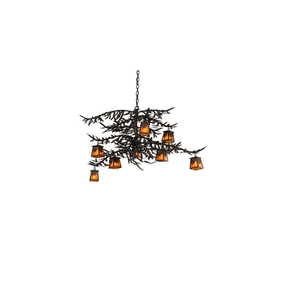 Long Pine Branch 8 Light 33" Wide Chandelier