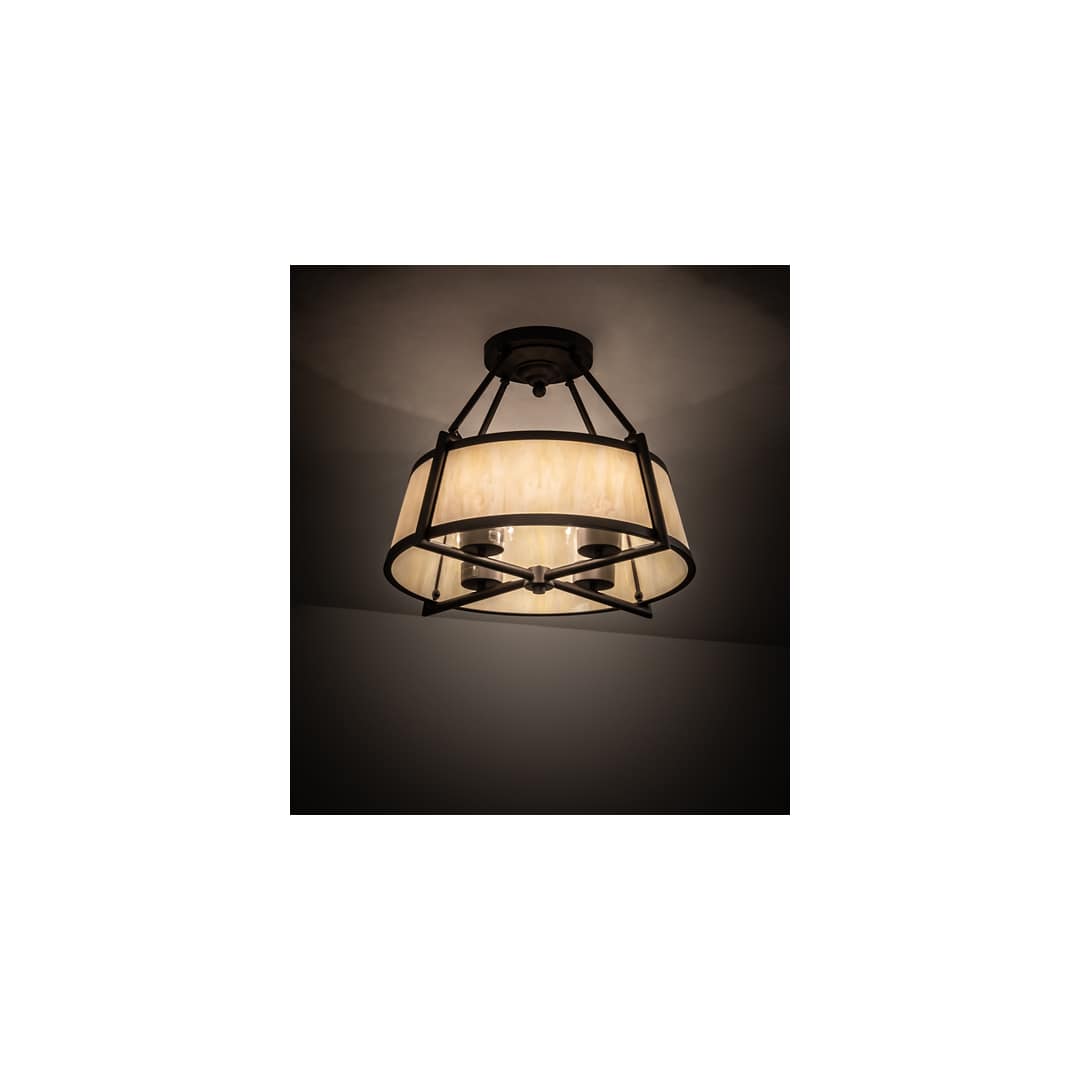 Cilindro Lucy 4 Light 24" Wide Semi-Flush Ceiling Fixture