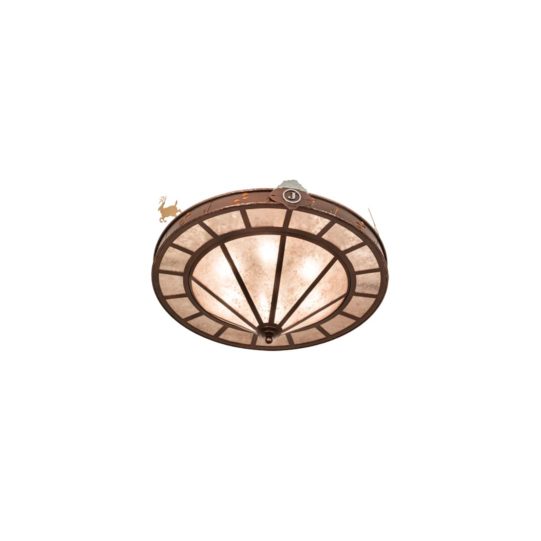Wildlife 6 Light 32" Wide Semi-Flush Ceiling Fixture