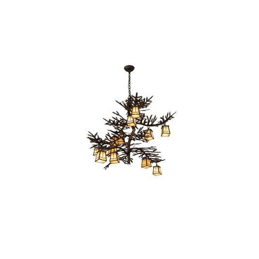 Long Pine Branch 12 Light 40" Wide Chandelier