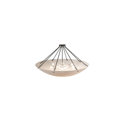 Madison 12 Light 60" Wide Semi-Flush Bowl Ceiling Fixture - Gilded Tobacco Finish