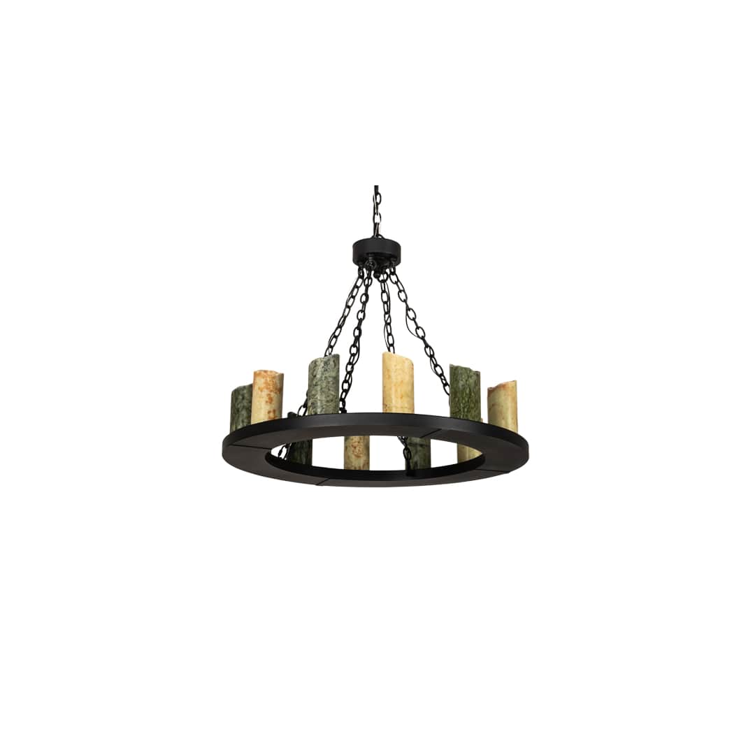 Loxley 12 Light 36" Wide Pillar Candle Ring Chandelier
