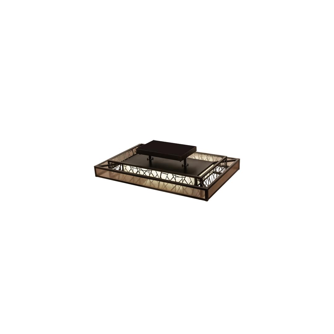 Quadrato Rich Umador 48" Wide LED Semi-Flush Ceiling Fixture