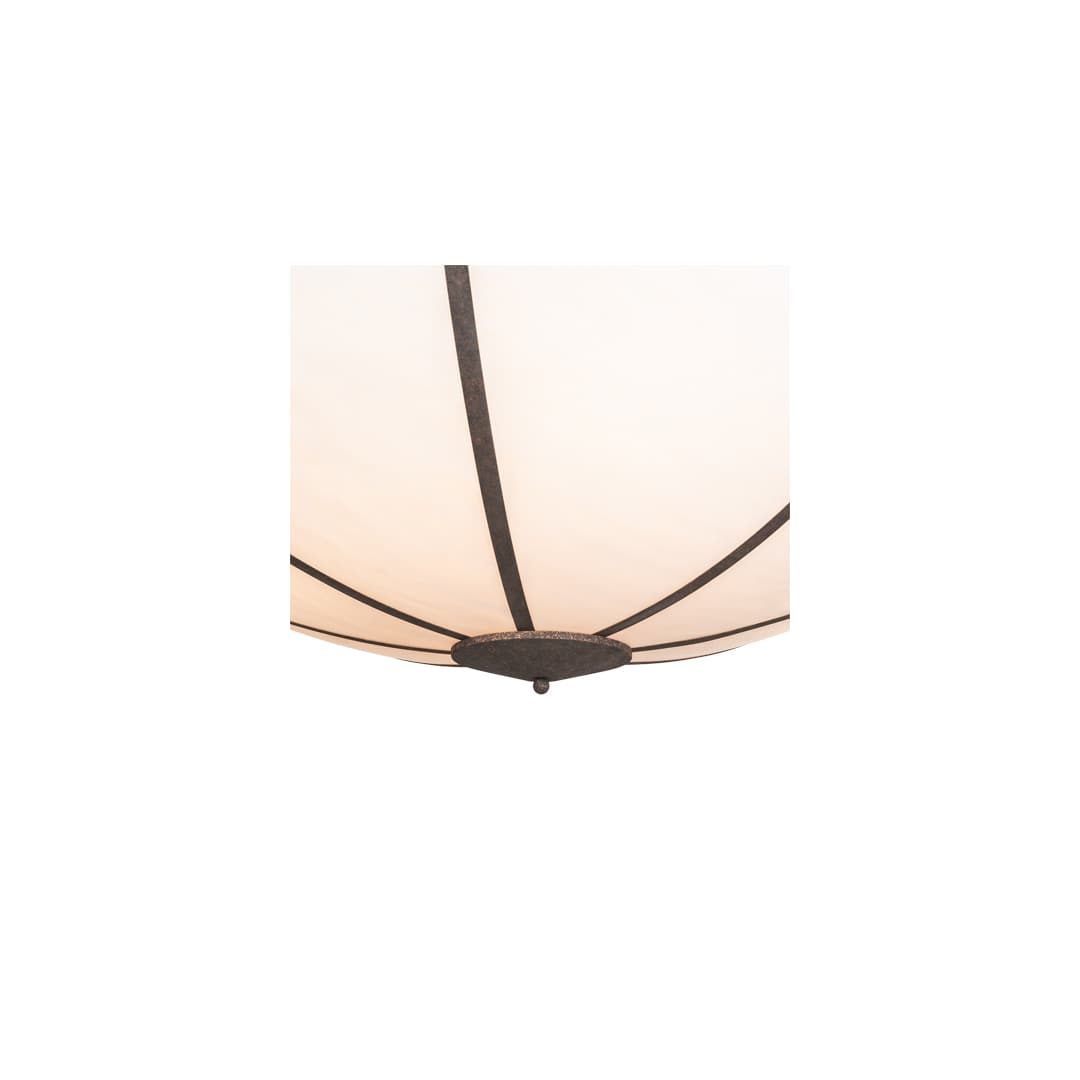Commerce 8 Light 72" Wide Semi-Flush Bowl Ceiling Fixture - Rococo Finish