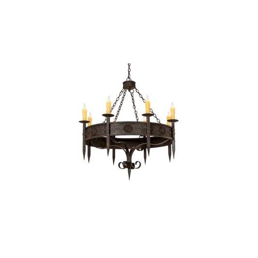 Calandra 8 Light 42" Wide Taper Candle Style Chandelier