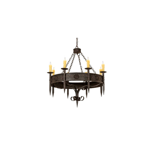 Calandra 8 Light 42" Wide Taper Candle Style Chandelier