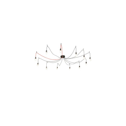 12 Light 120" Wide Suspension Multi Light Pendant