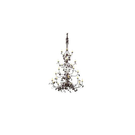 Oak Leaf 25 Light 72" Wide Taper Candle Style Chandelier
