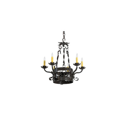 Dragone 6 Light 24" Wide Taper Candle Style Chandelier