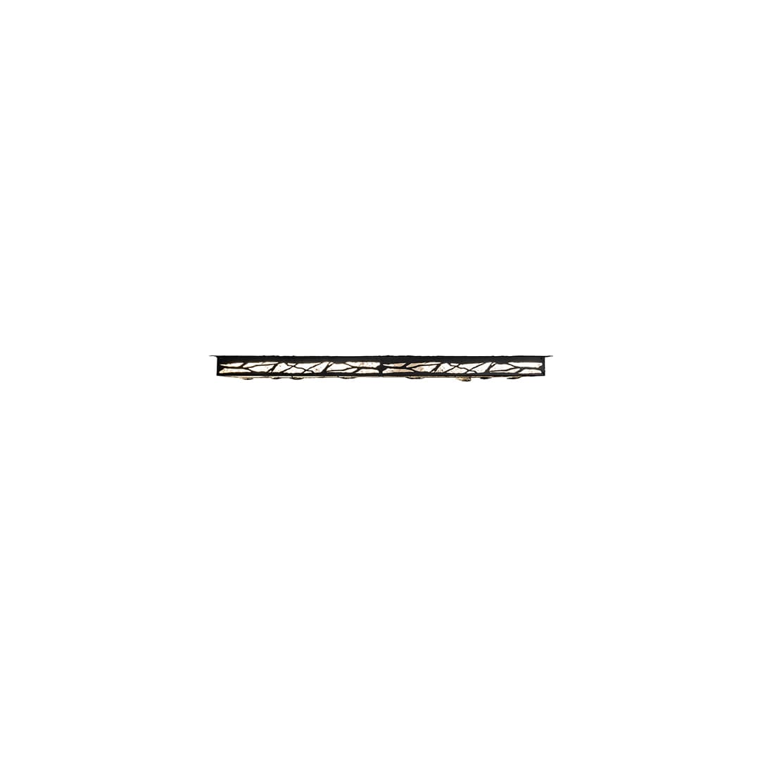 Whispering Pines 62" Wide LED Flush Mount Ceiling Fixture - Flat Black Finish