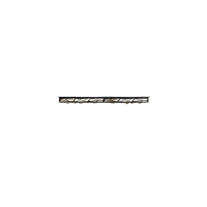 Whispering Pines 62" Wide LED Flush Mount Ceiling Fixture - Flat Black Finish