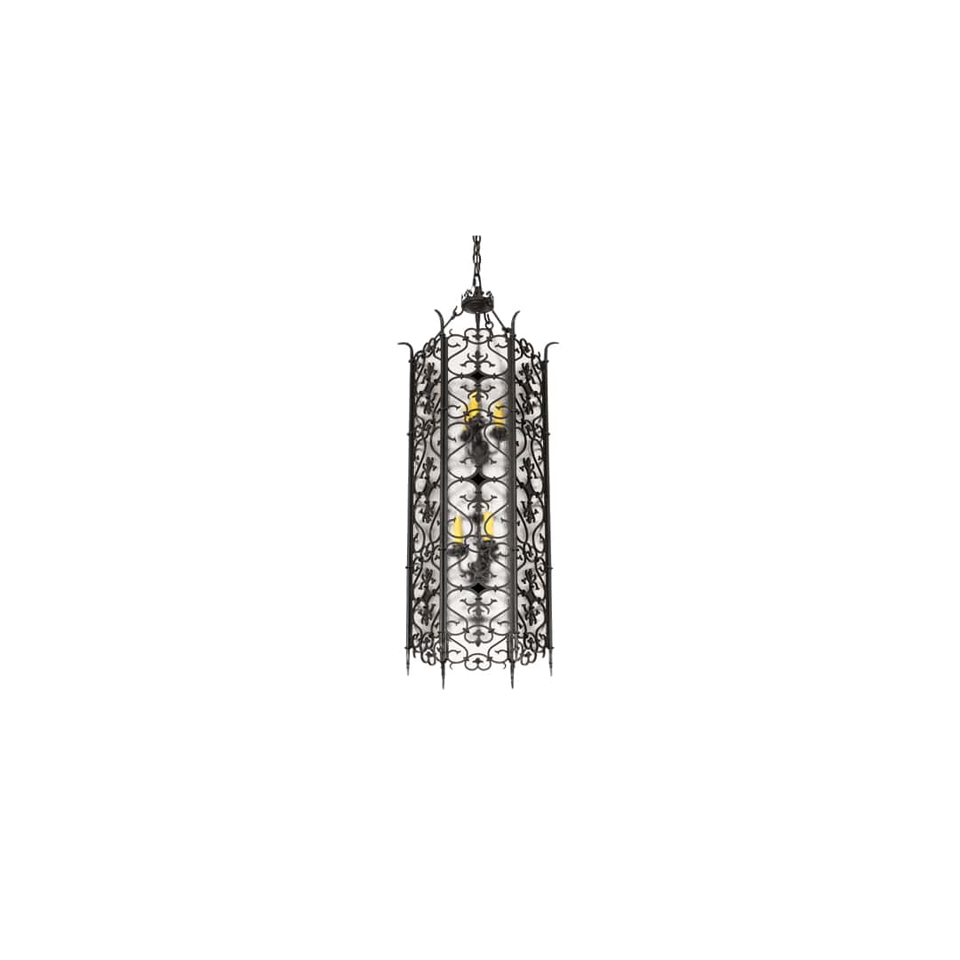 6 Light 18" Wide Taper Candle Pendant