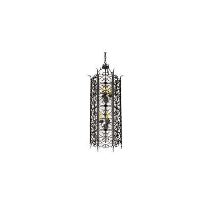 6 Light 18" Wide Taper Candle Pendant