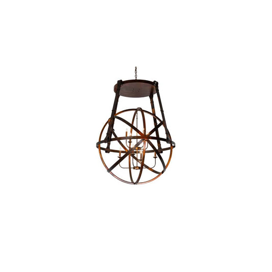 Gimbal Grinado 8 Light 46" Wide Taper Candle Globe Chandelier