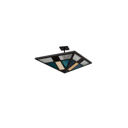 Polaris 43" Wide Semi-Flush Ceiling Fixture